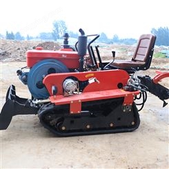 履带拖拉机多功能遥控自走式耕地旋耕机开沟大型农用果园施肥除草