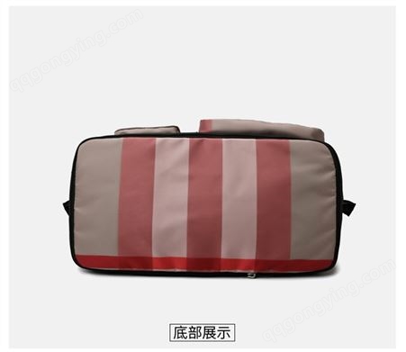 赠品礼品新款手提旅行包跨境格子单肩包大容量干湿分离防水健身包